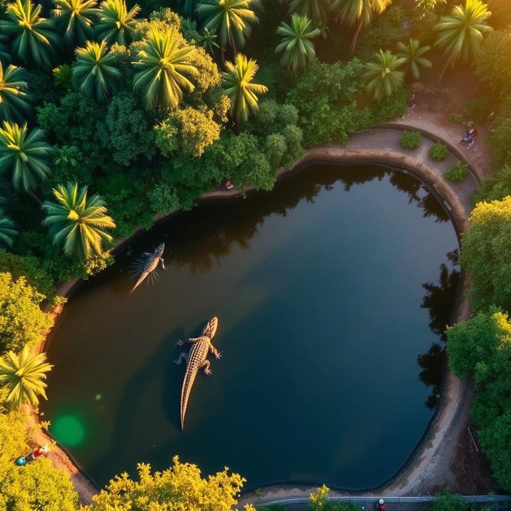 The sacred Kachikally crocodile pool