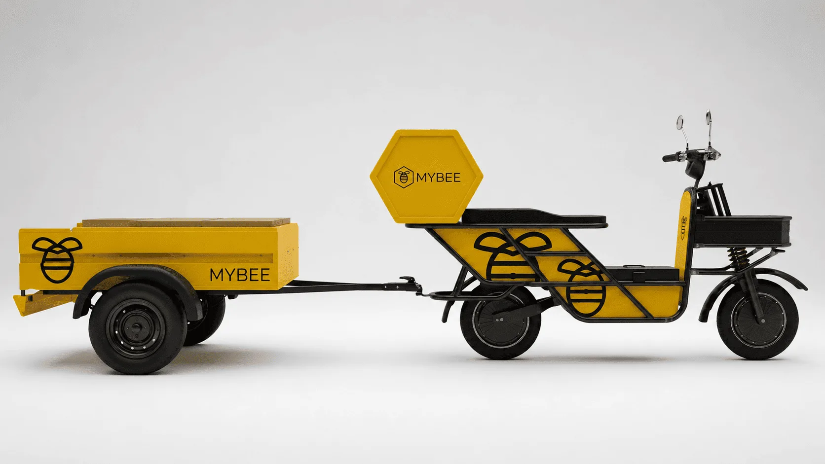 La Bee MayBe MyBee avec remorque cargo